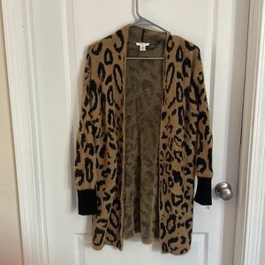 Leopard print cardigan